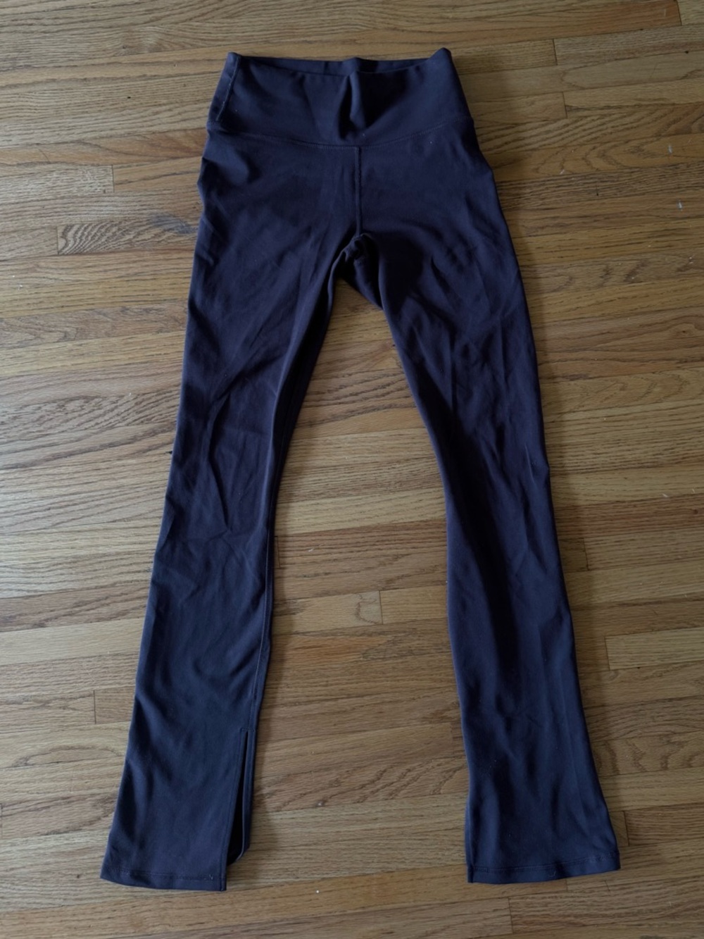 Fabletics' Split Hem Leggings - Dark Brown